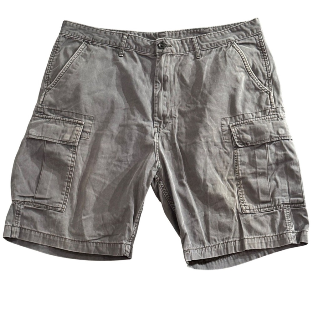 Levi's Cargo Shorts Mens 40 Gray Relaxed Fit Utility Outdoor Workwear Casual